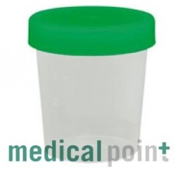 Urinbecher mit Schraubdeckel (grün)